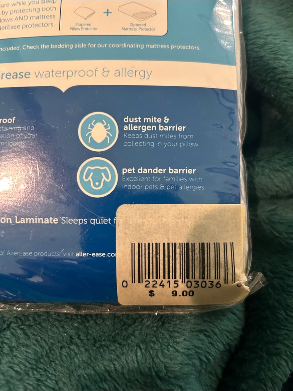 M215 Allerease Waterproof King Pillow Protector - White - Picture 6 of 6